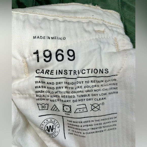 GAP "1969" High-Rise White Denim Flare Trousers, size 24/00, NWOT - Picture 12 of 13